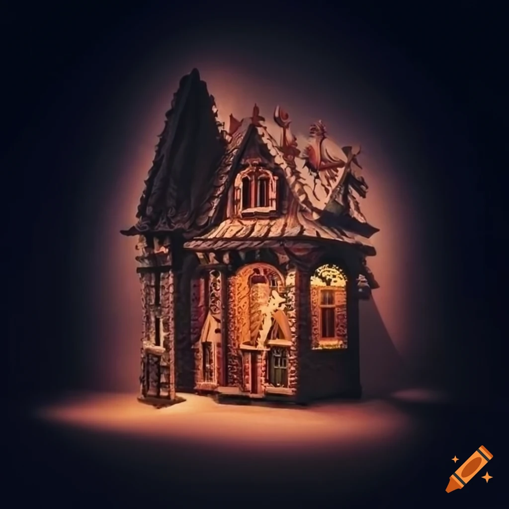 Intricate cuckoo clock style exhibit in a museum