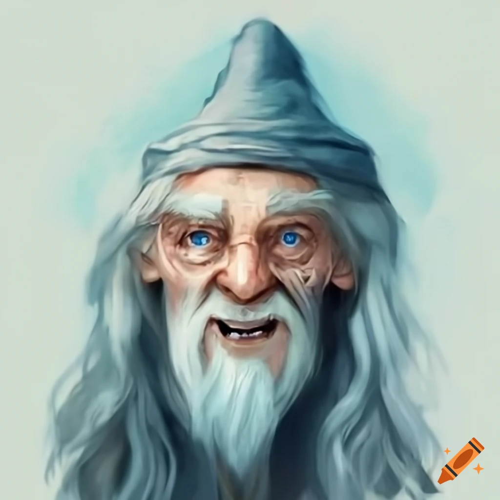 photorealistic depiction of Merlin the wizard