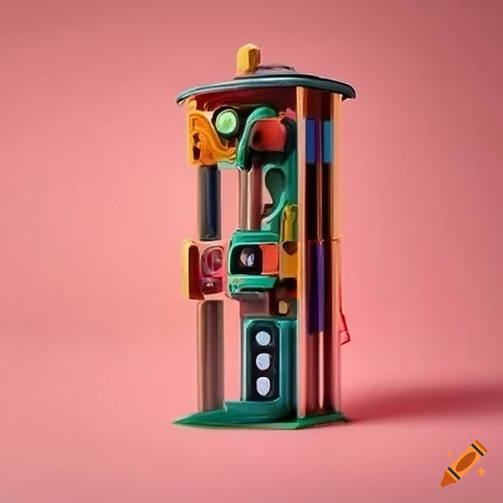 colourful mechatronics fantasy miniature elevator toy
