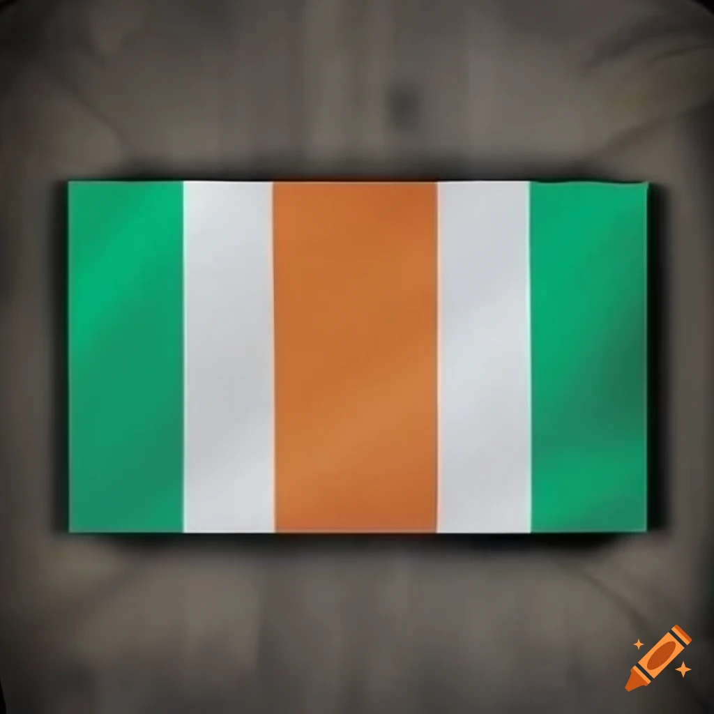 Ivory coast and france flag combined on Craiyon