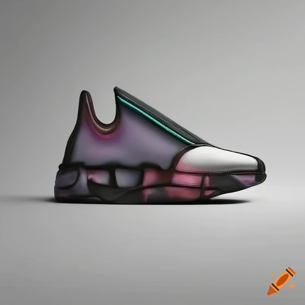 Futuristic Fashion Sneakers on Vivid Abstract... - Stock Illustration  [104816636] - PIXTA
