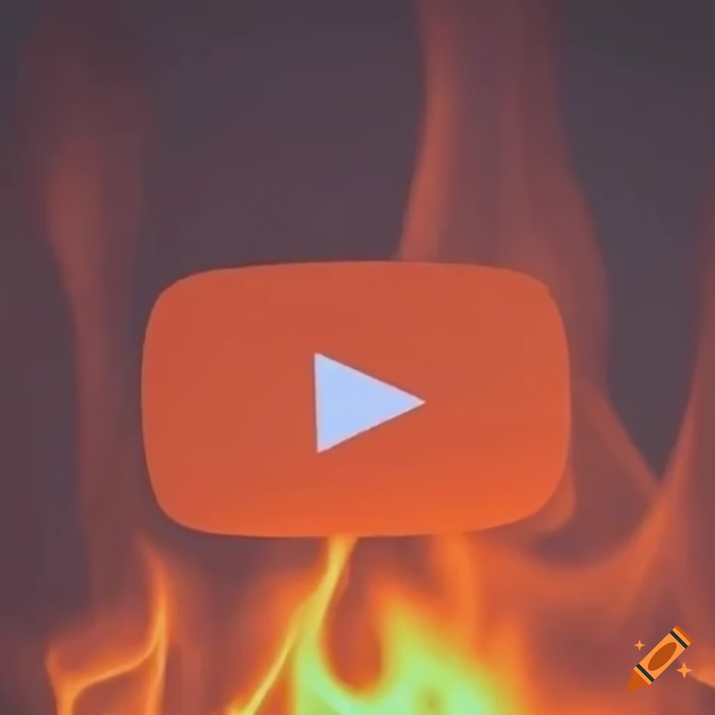 Burning youtube shorts logo