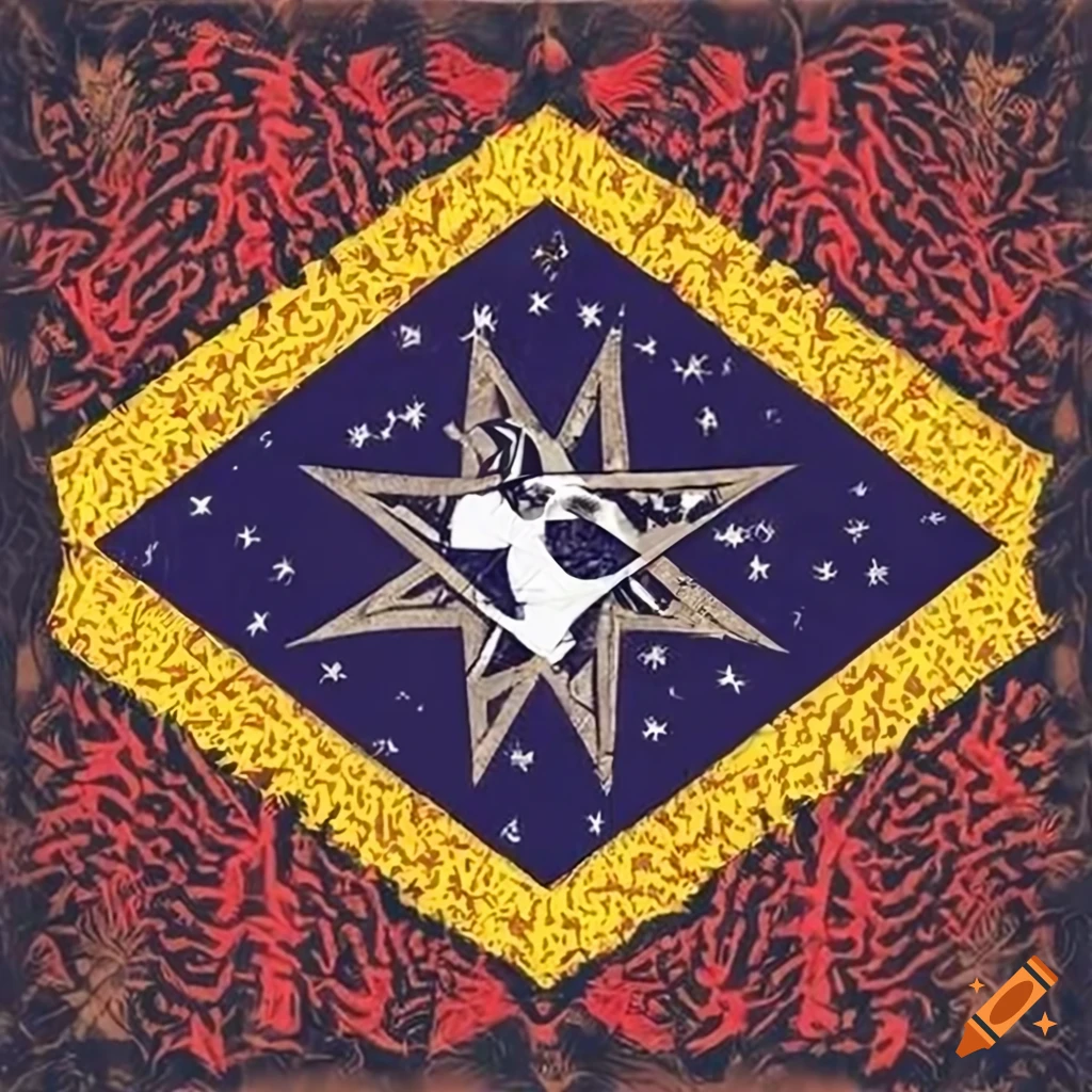 Isolated stars of the brazilian flag on craiyon