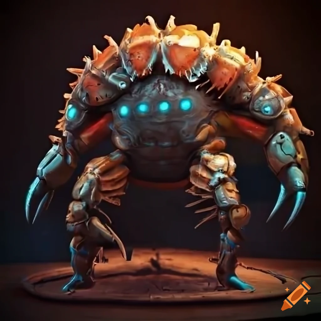 Sci-Fi crab man creature