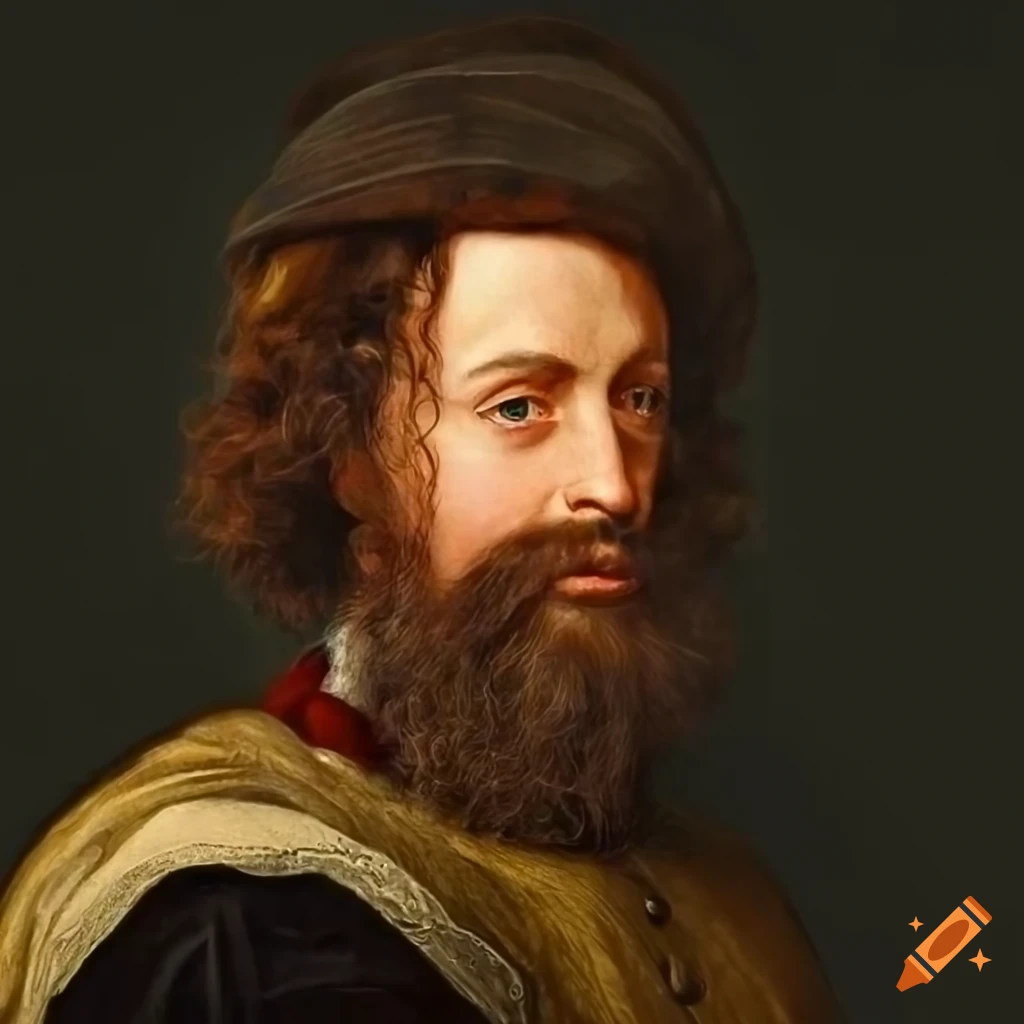 portrait of a young Scottish man in Renaissance style