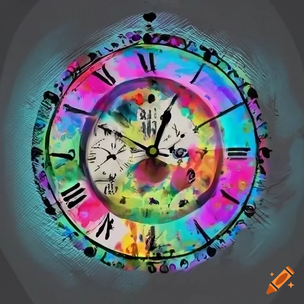 Elegant Clock With A Colorful Bird On Craiyon
