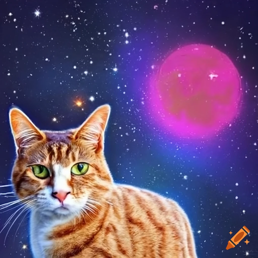 Space cat on the moon on Craiyon