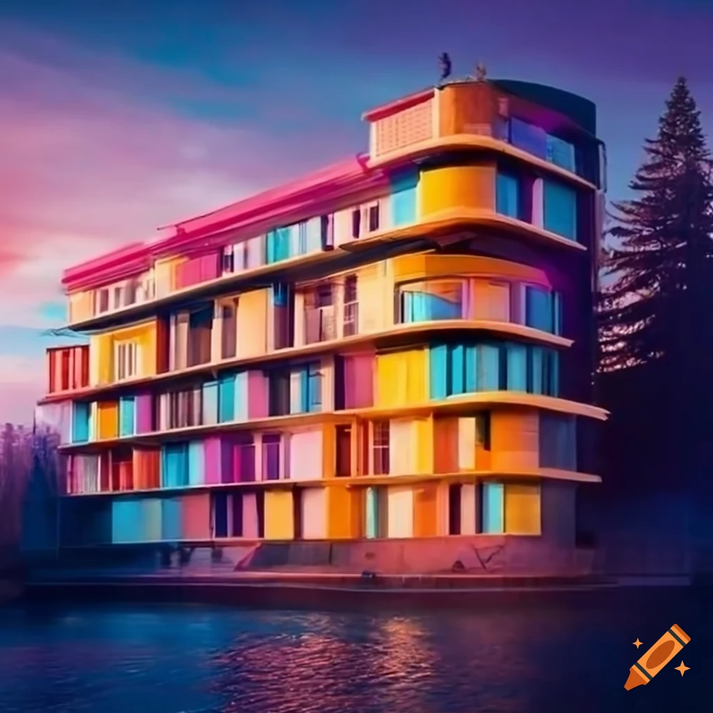 View Of A Family friendly Hotel Building On Craiyon