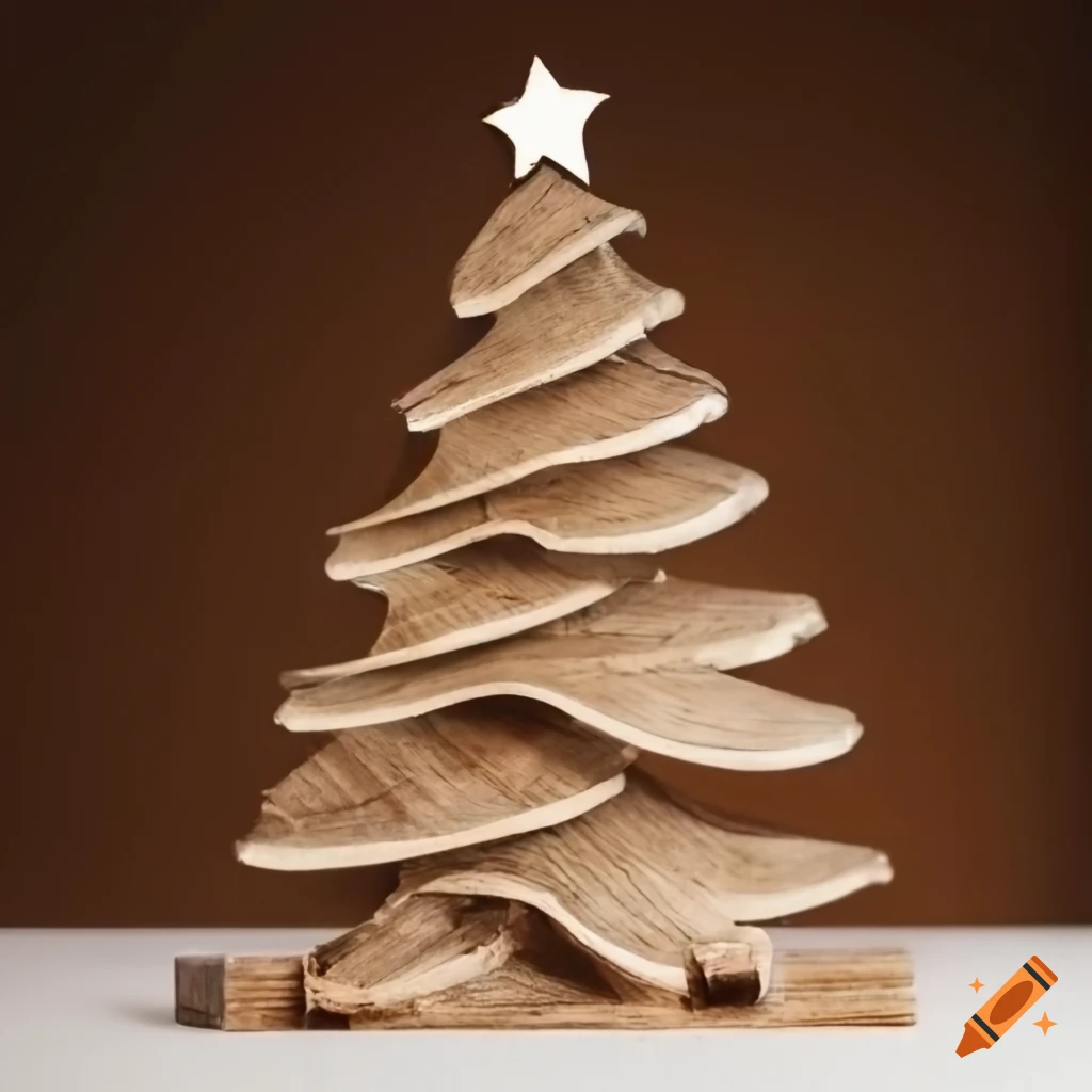 Wooden christmas tree decoration
