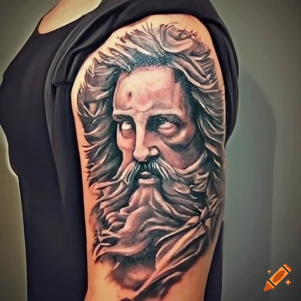 Crying Zeus | by Conor Mcnulty | The Abbey Tattoo Studio, Surrey UK : r/ tattoos