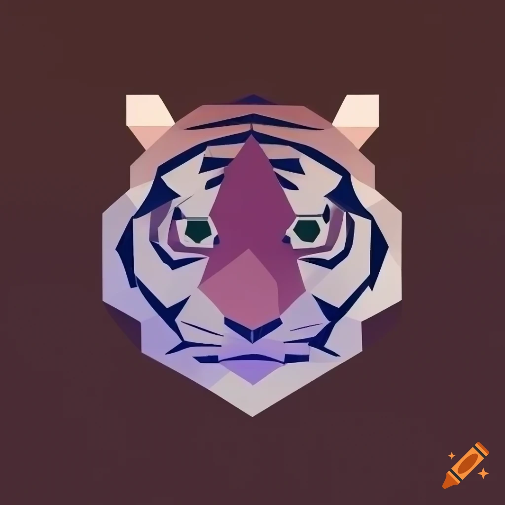 minimalistic-low-poly-tiger-logo-on-craiyon