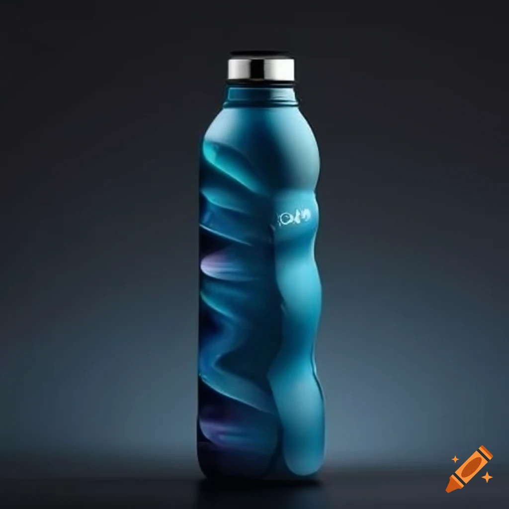 Pure water brand water bottle advertisement on Craiyon