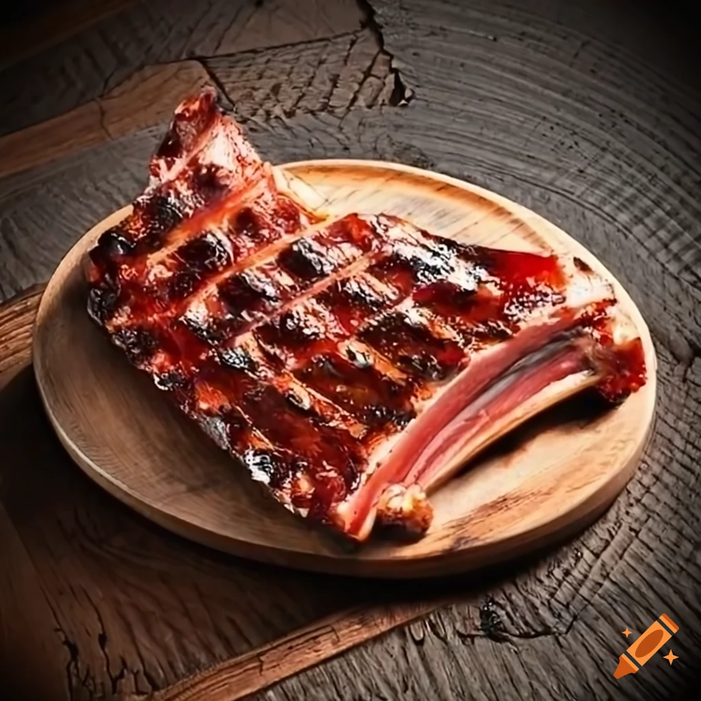 Baby back ribs on Craiyon