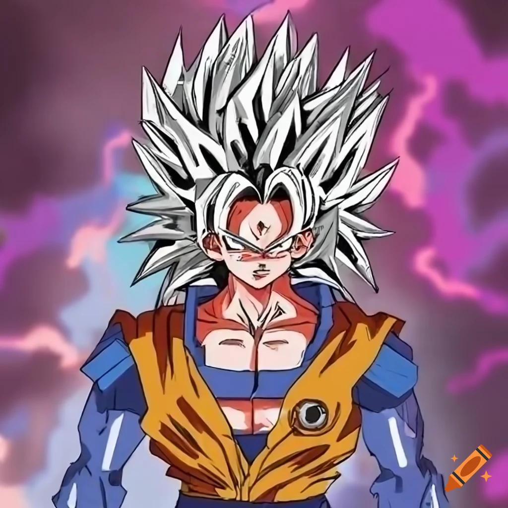 Goku in Super Saiyan 4 form on Craiyon