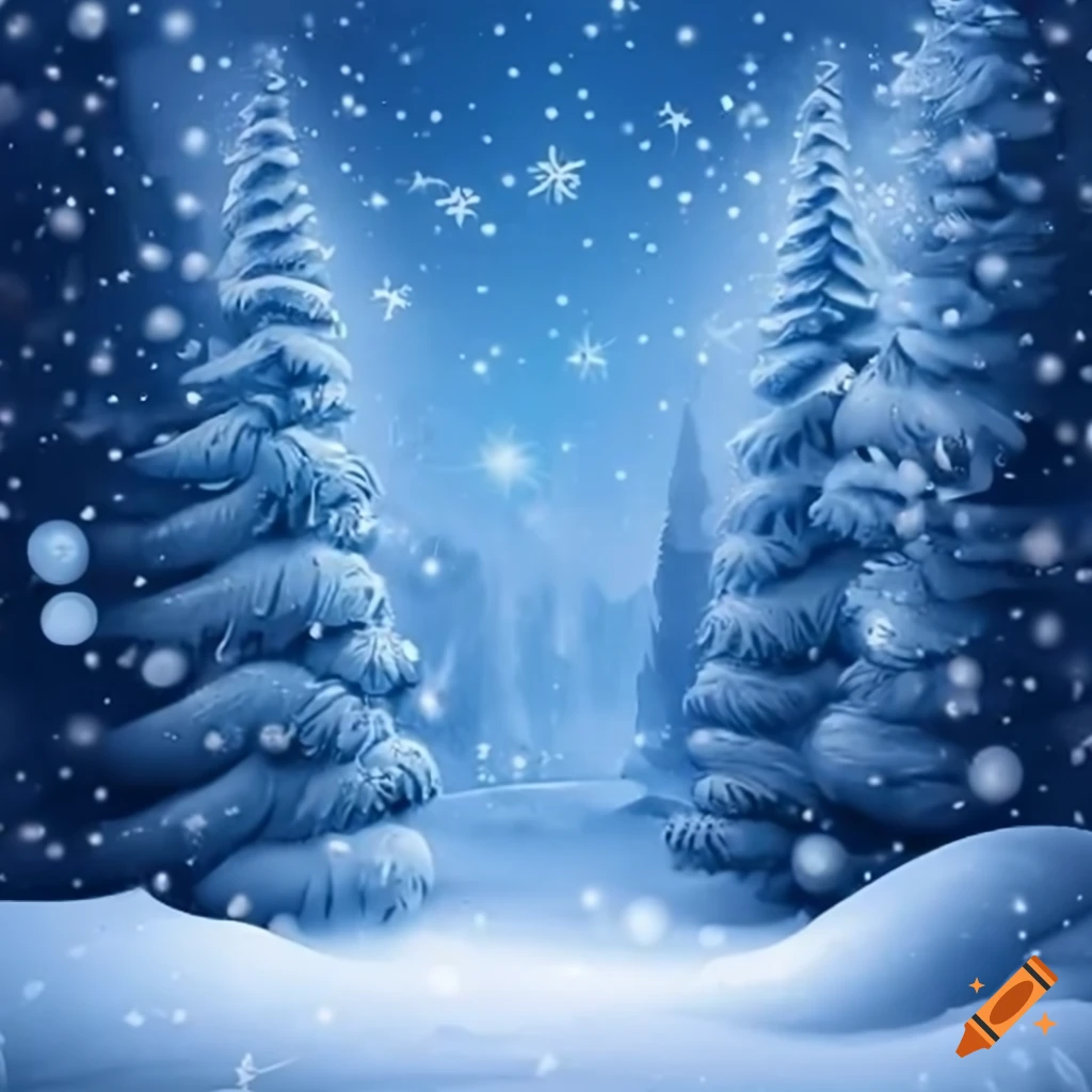 snowy Christmas background