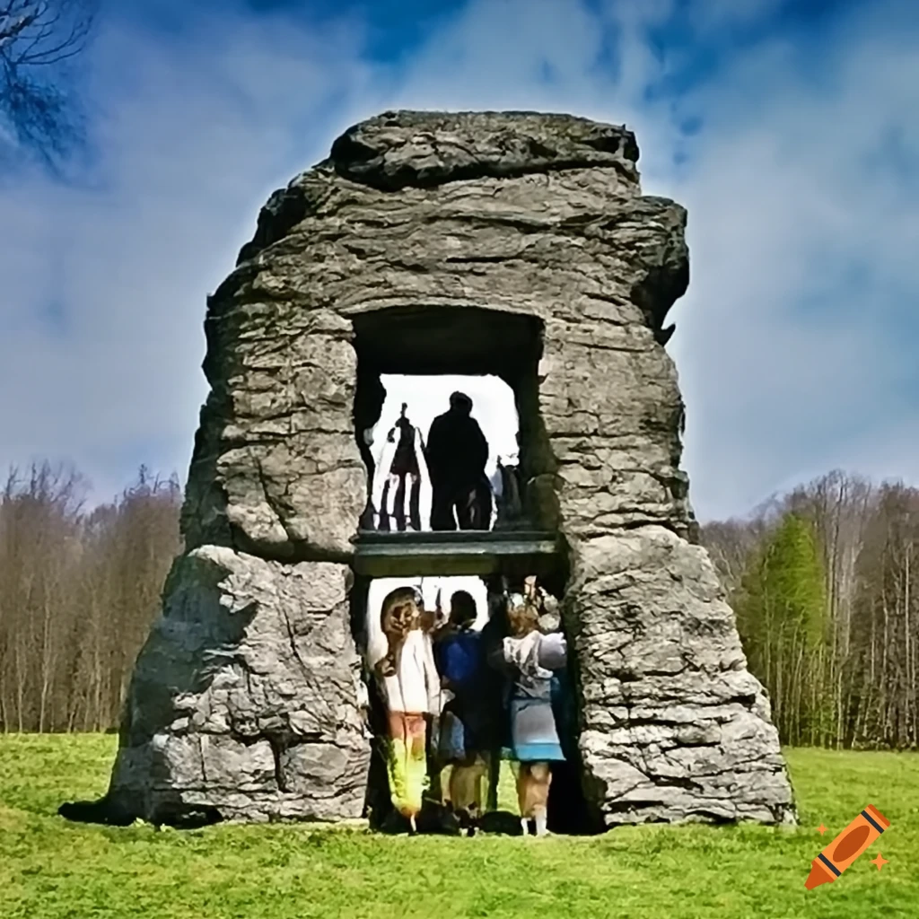 people near Stonehenge