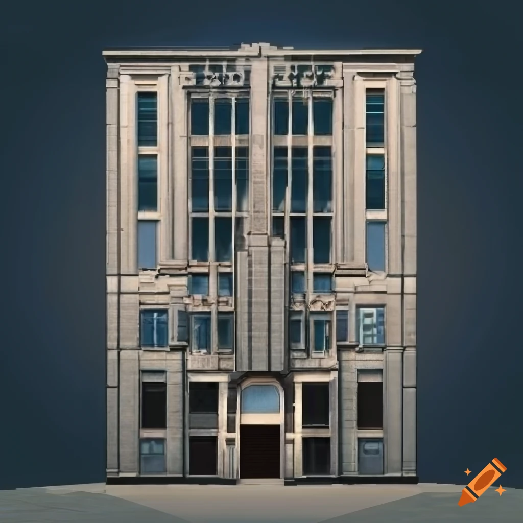 Seamless art deco concrete window texture on Craiyon