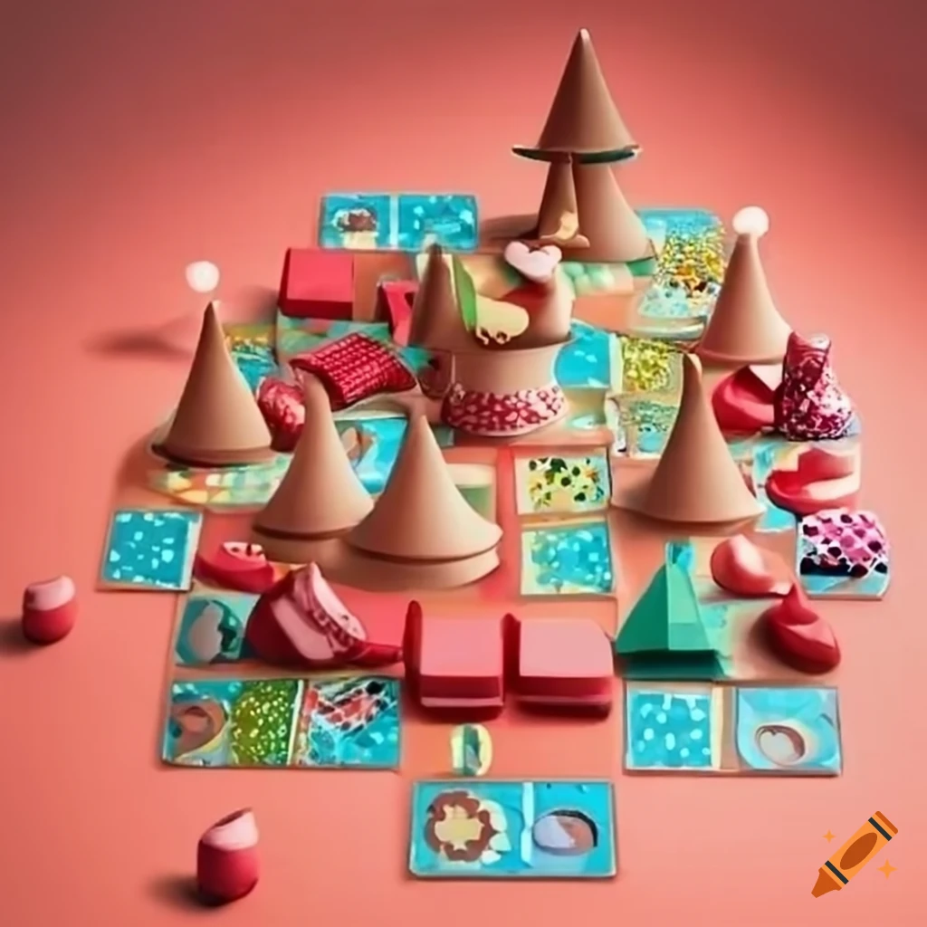 People playing board games on Craiyon