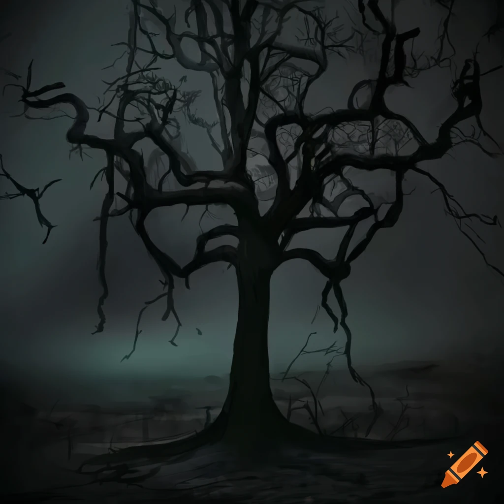 image of a spooky tree
