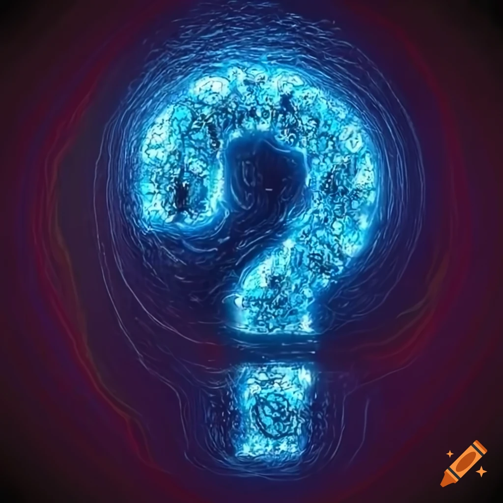 Beautiful painting depicting an unknown activity with a question mark