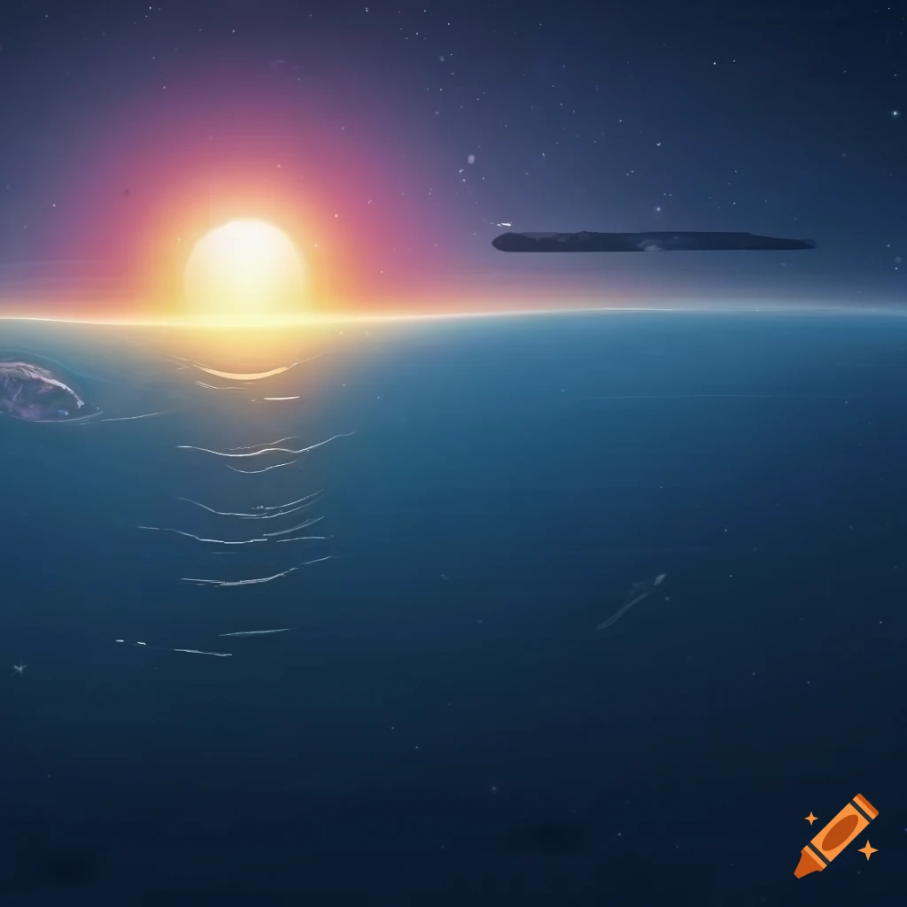 EDM cover art with space planet surface