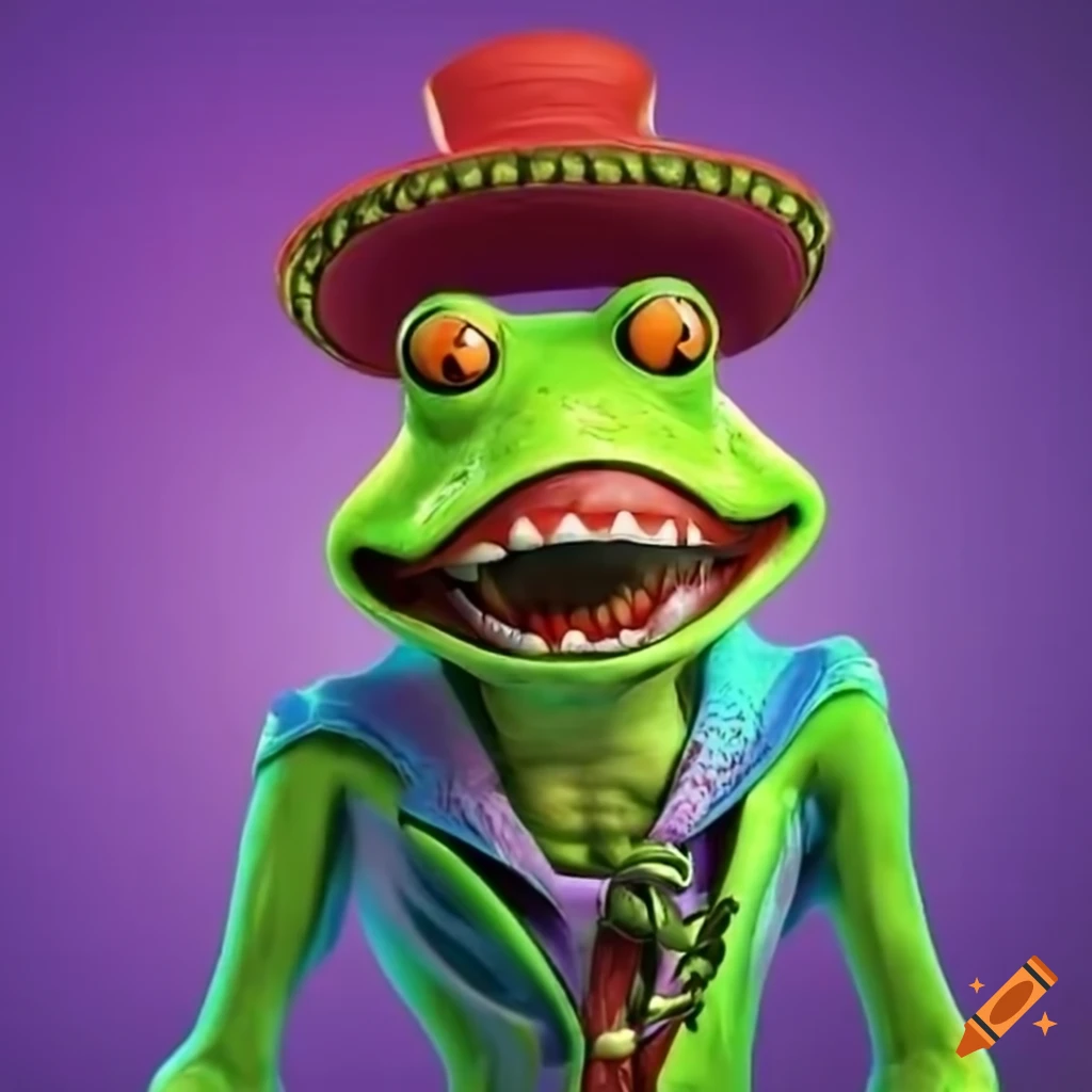 funny-image-of-a-frog-playing-music-on-craiyon