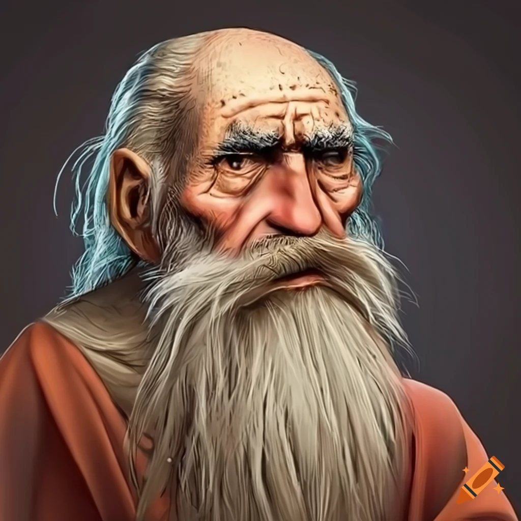 image of a grumpy old architect from the Roman Empire