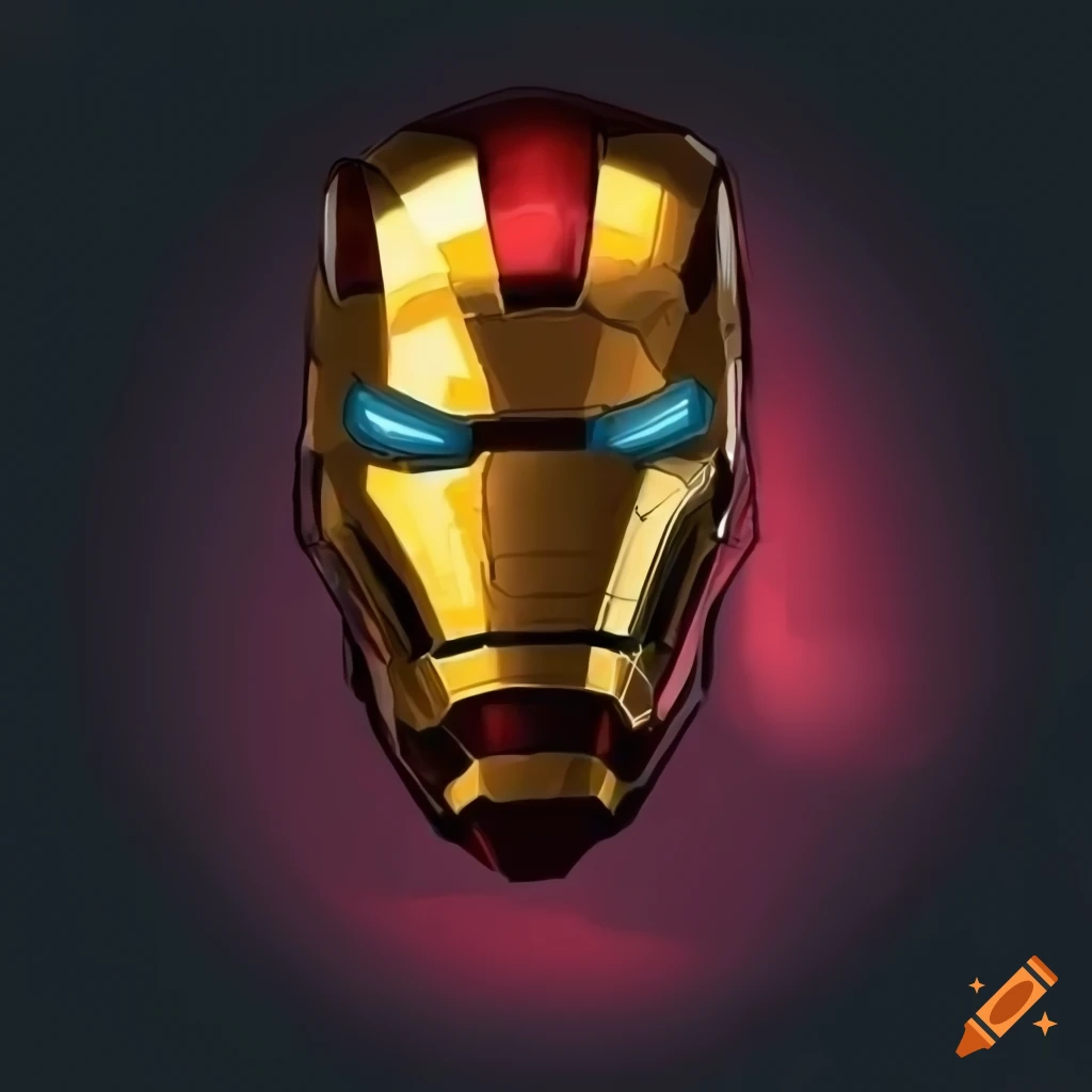 vectorized illustration of Iron Man