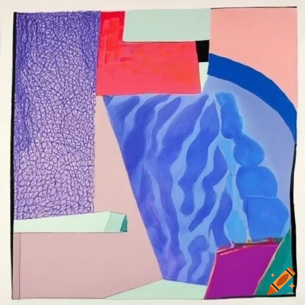 special-shaped spatial structure inspired by David Hockney
