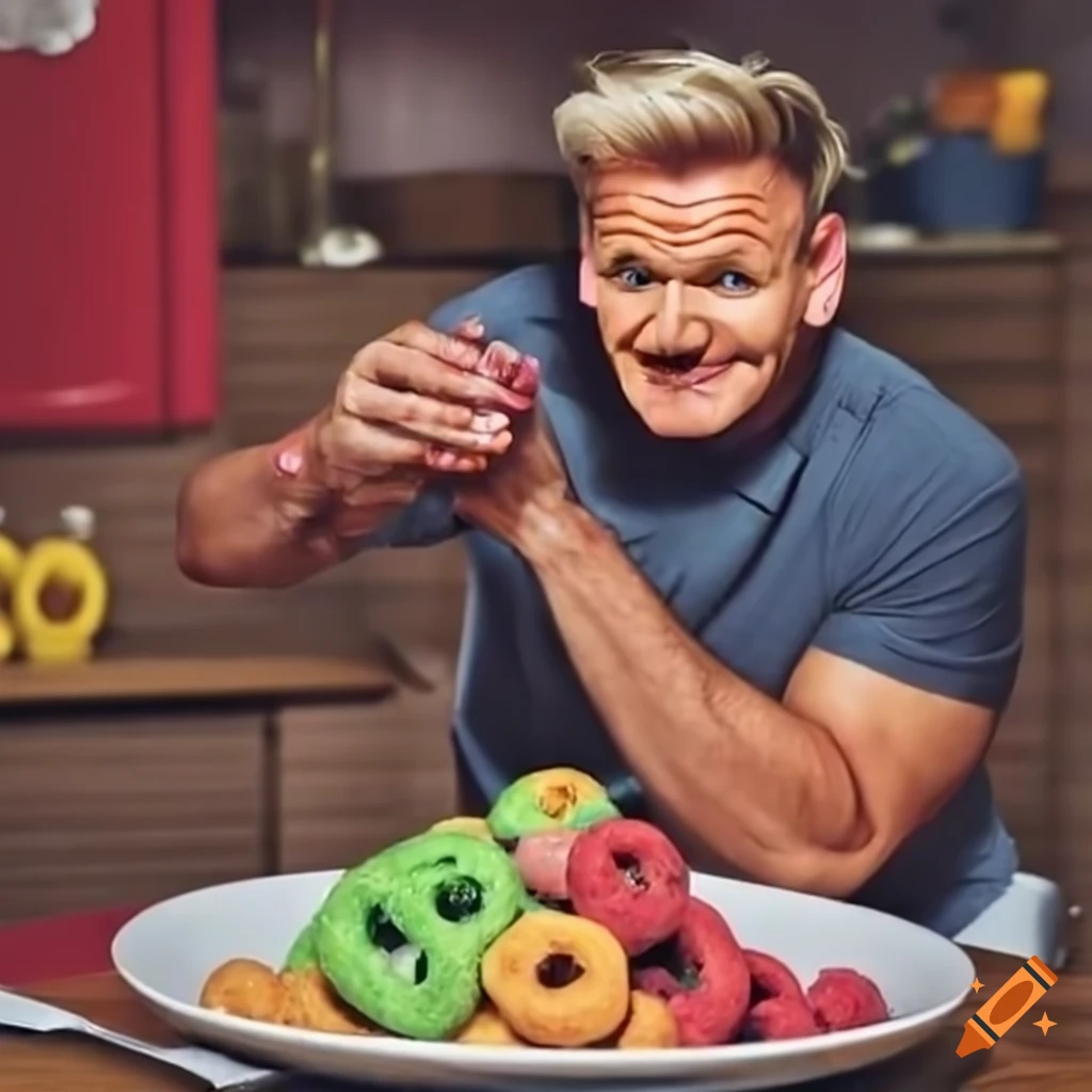 Gordon Ramsay Cooking A Unique Dish On Craiyon