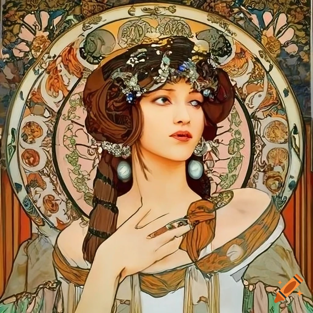 Artistic depiction of a beautiful woman in a black cherkeska on Craiyon
