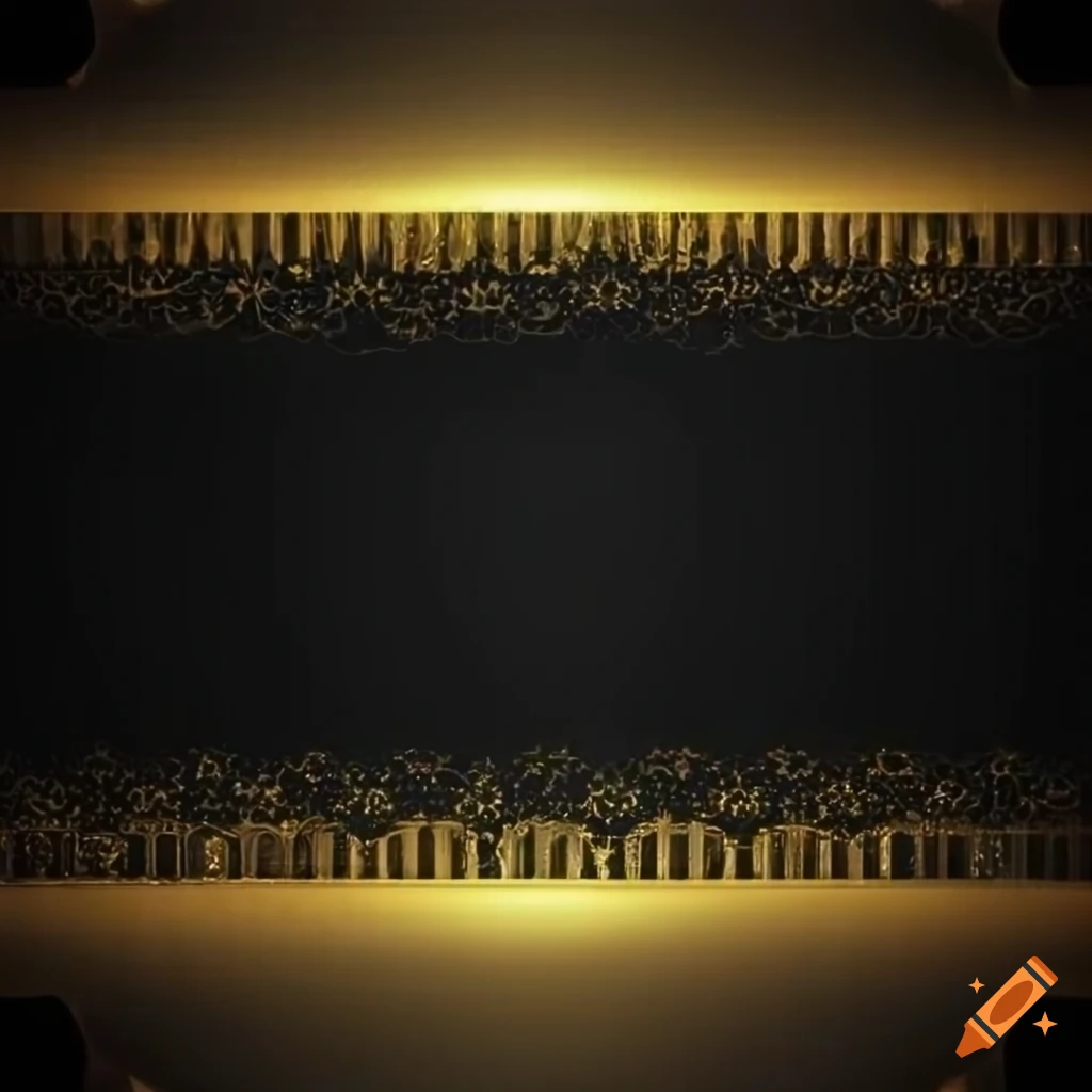 Gold and black abstract background