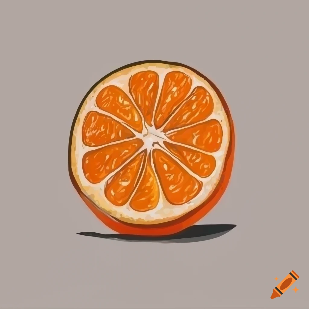Premium Vector | Orange fruit suitable for children's coloring page vector  illustration
