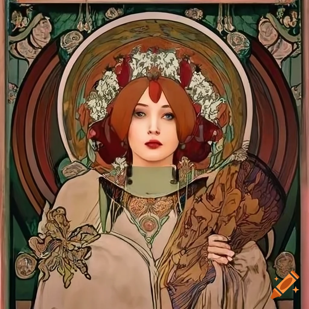 Artistic depiction of a beautiful woman in a black cherkeska on Craiyon