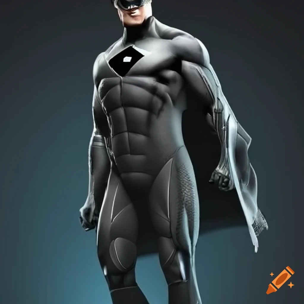 Carbon superhero illustration on Craiyon