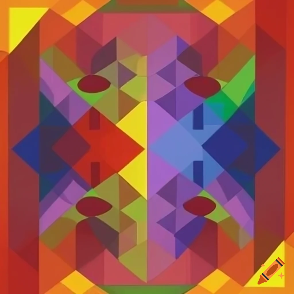 geometric surrealistic artwork by Victor Vasarely