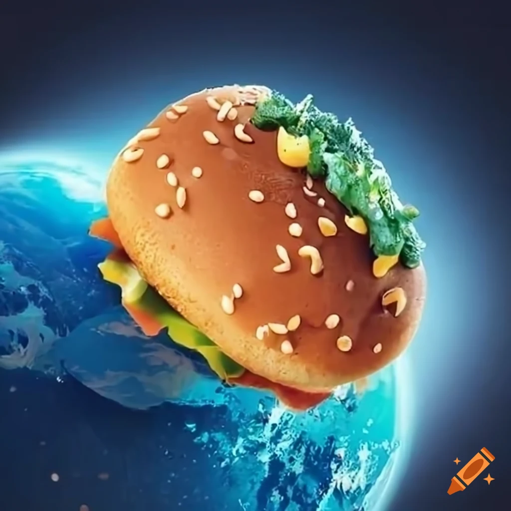 Illustration of saving the from fast food