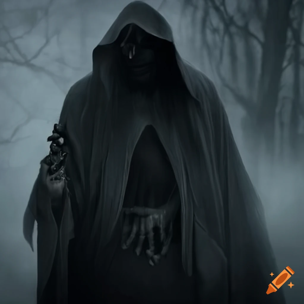 hyper realistic Gothic reaper art