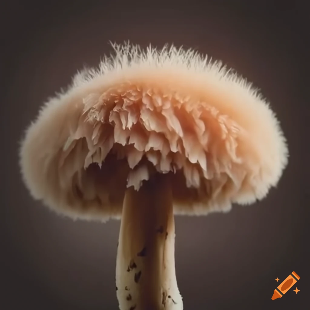 fluffy mushrooms close-up
