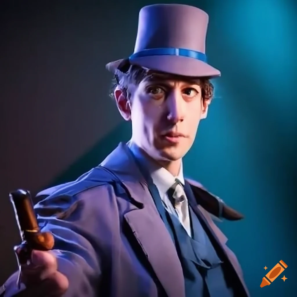 Mike matei as inspector gadget on stage on Craiyon