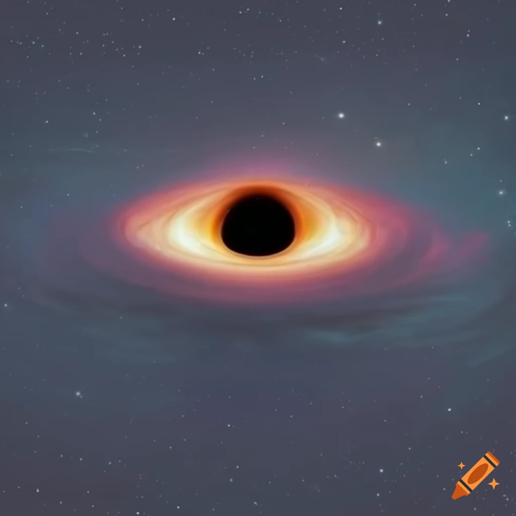 Image of a super massive black hole on Craiyon
