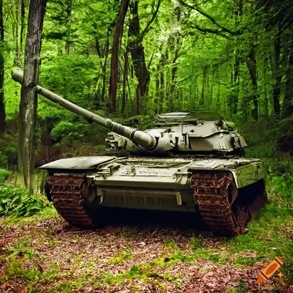 Old abandoned t-34 tank covered in rust and bullet holes in a field on ...