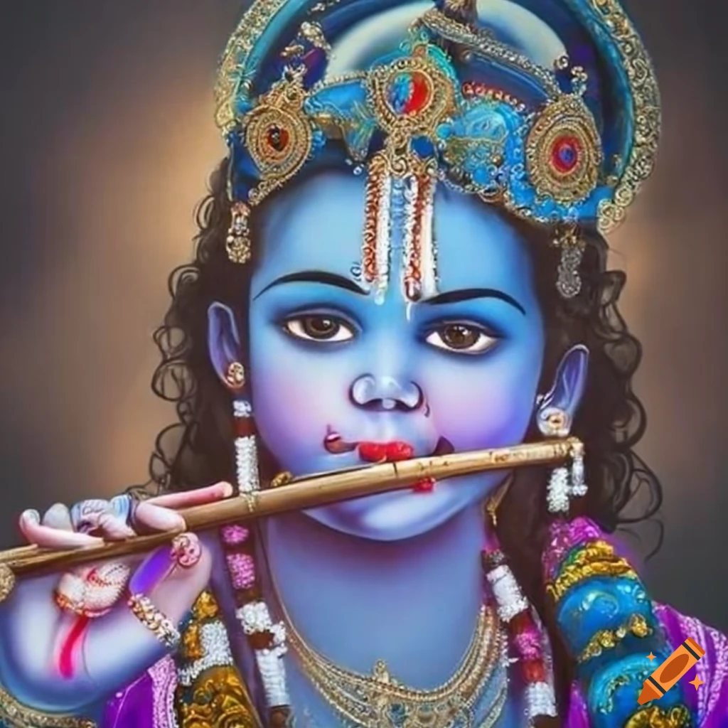Warrior Lord Krishna with a Sudarshana Chakra in hand and in Attacking Pose.  - AI Generated Artwork - NightCafe Creator