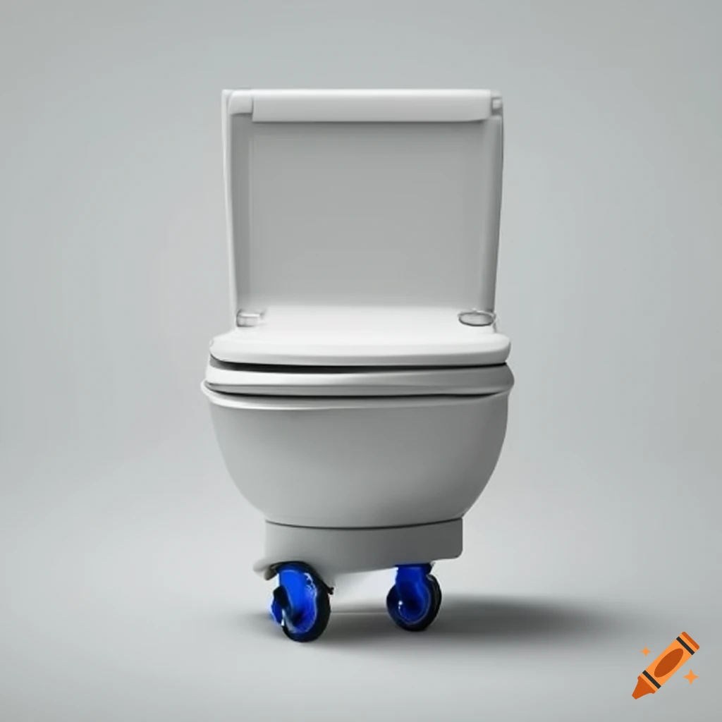 Portable toilet on wheels on Craiyon