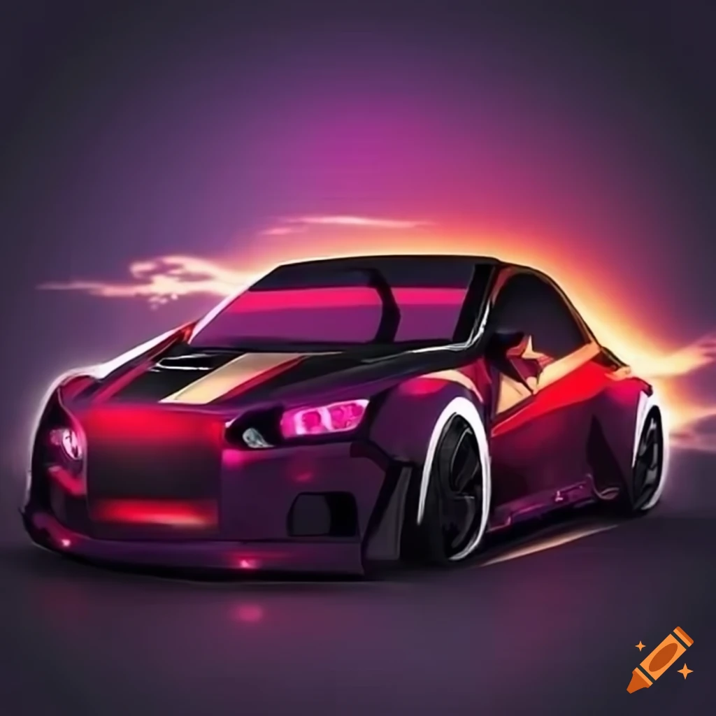 Custom Car With Akame Ga Kill Anime Artwork On Craiyon