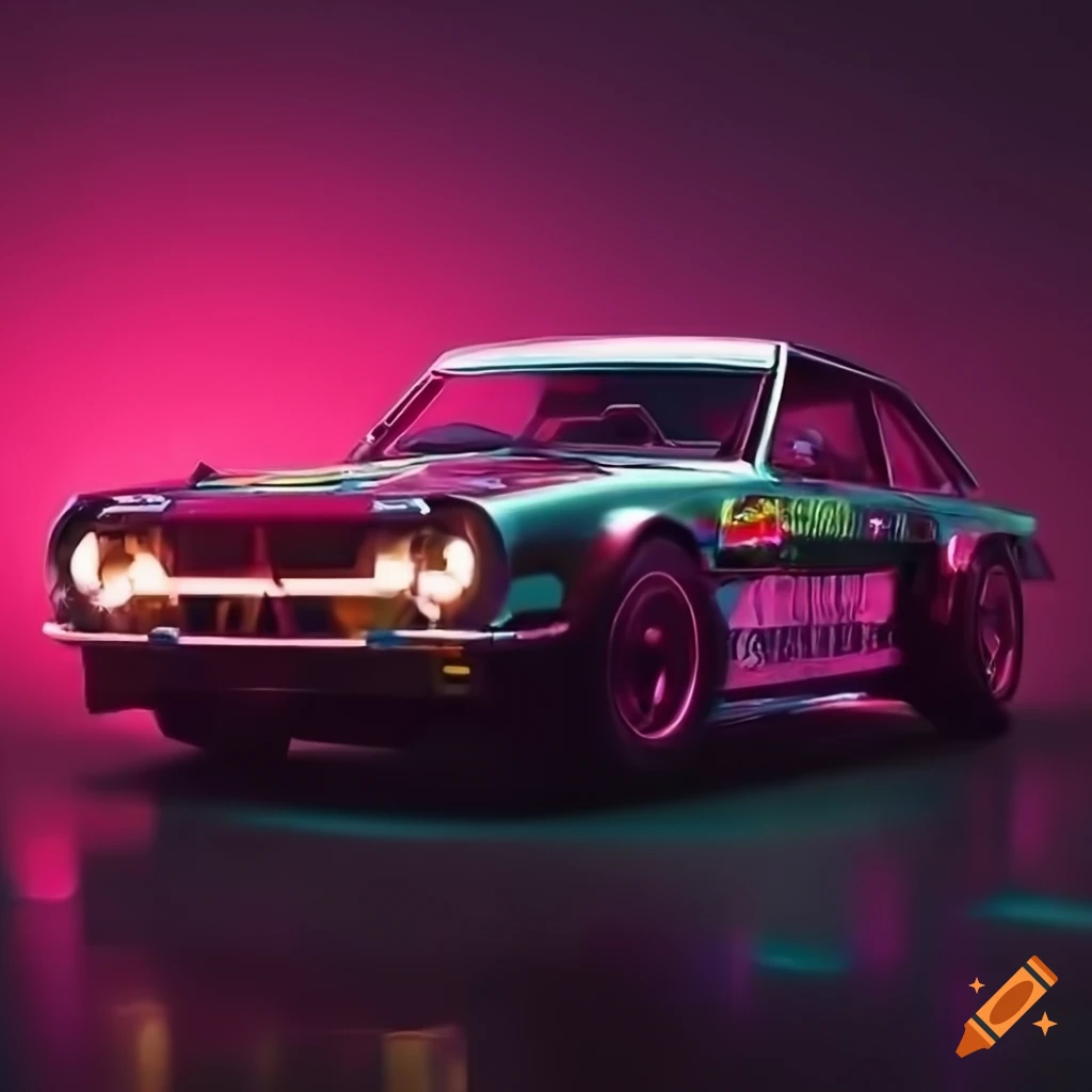 8k-render-of-a-vintage-sports-car-with-neon-lights