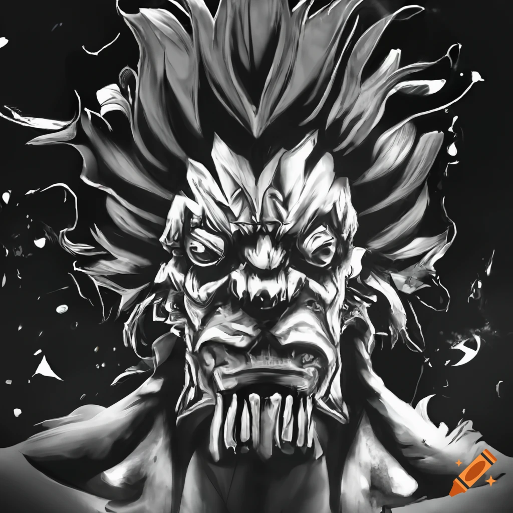 Holographic image of akuma from street fighter