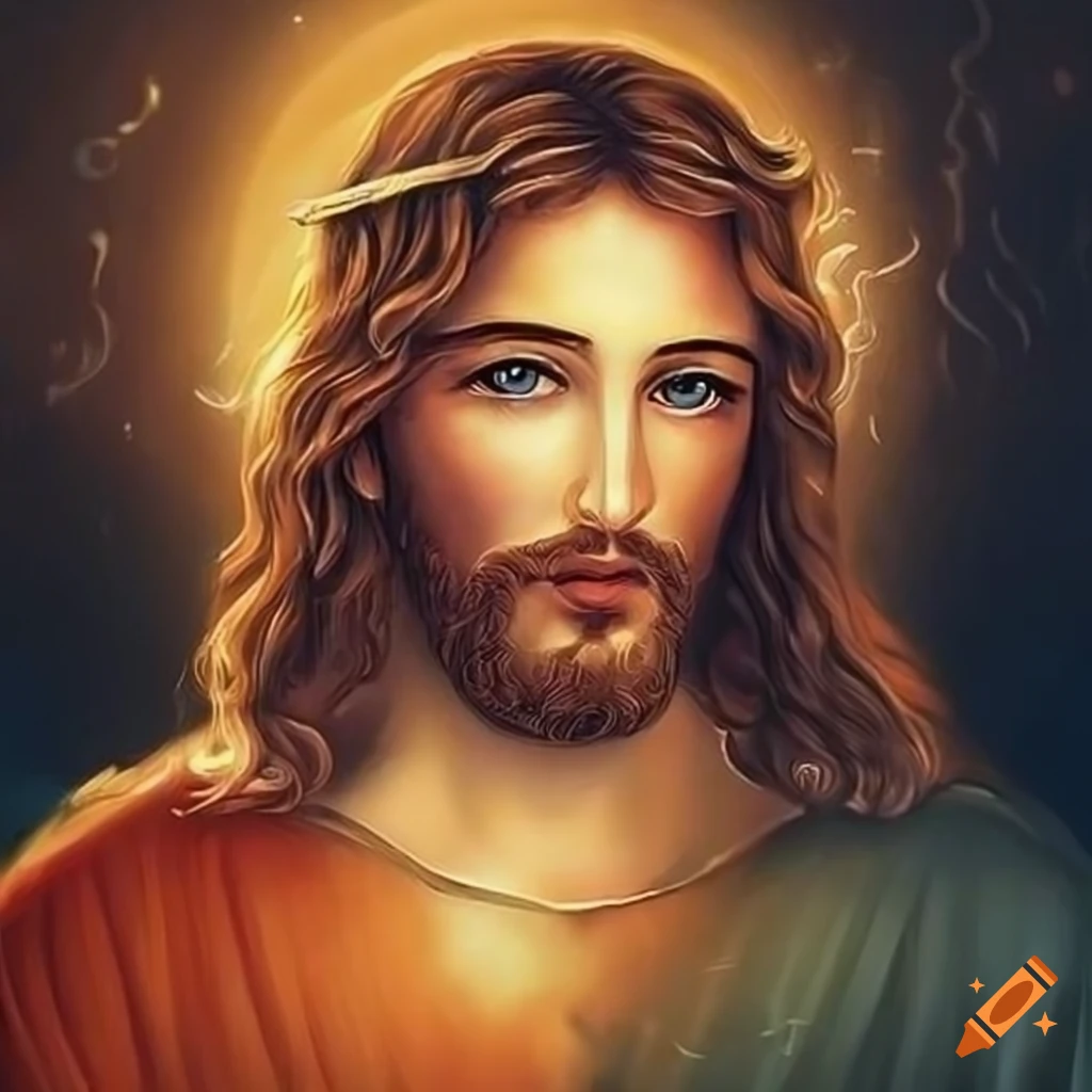 Beautiful art of jesus on Craiyon