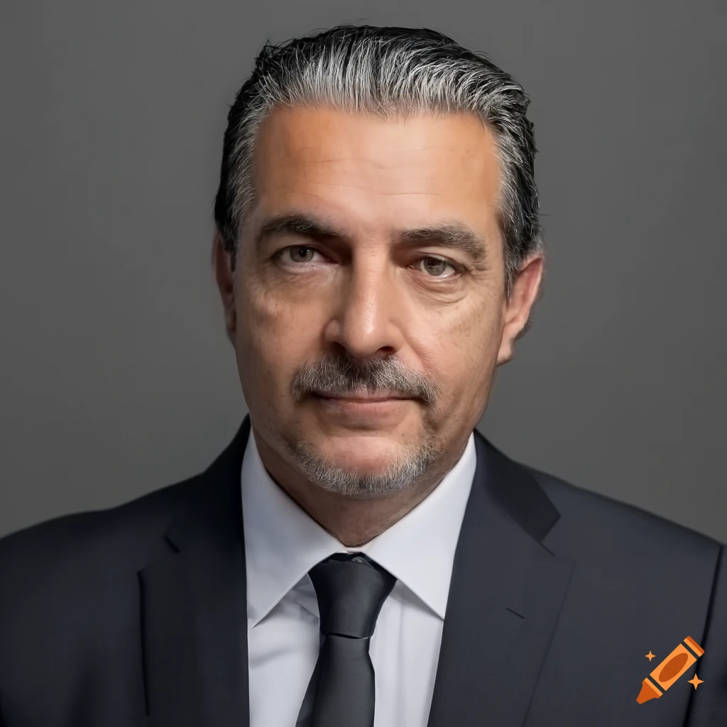 portrait of a confident Spanish politician