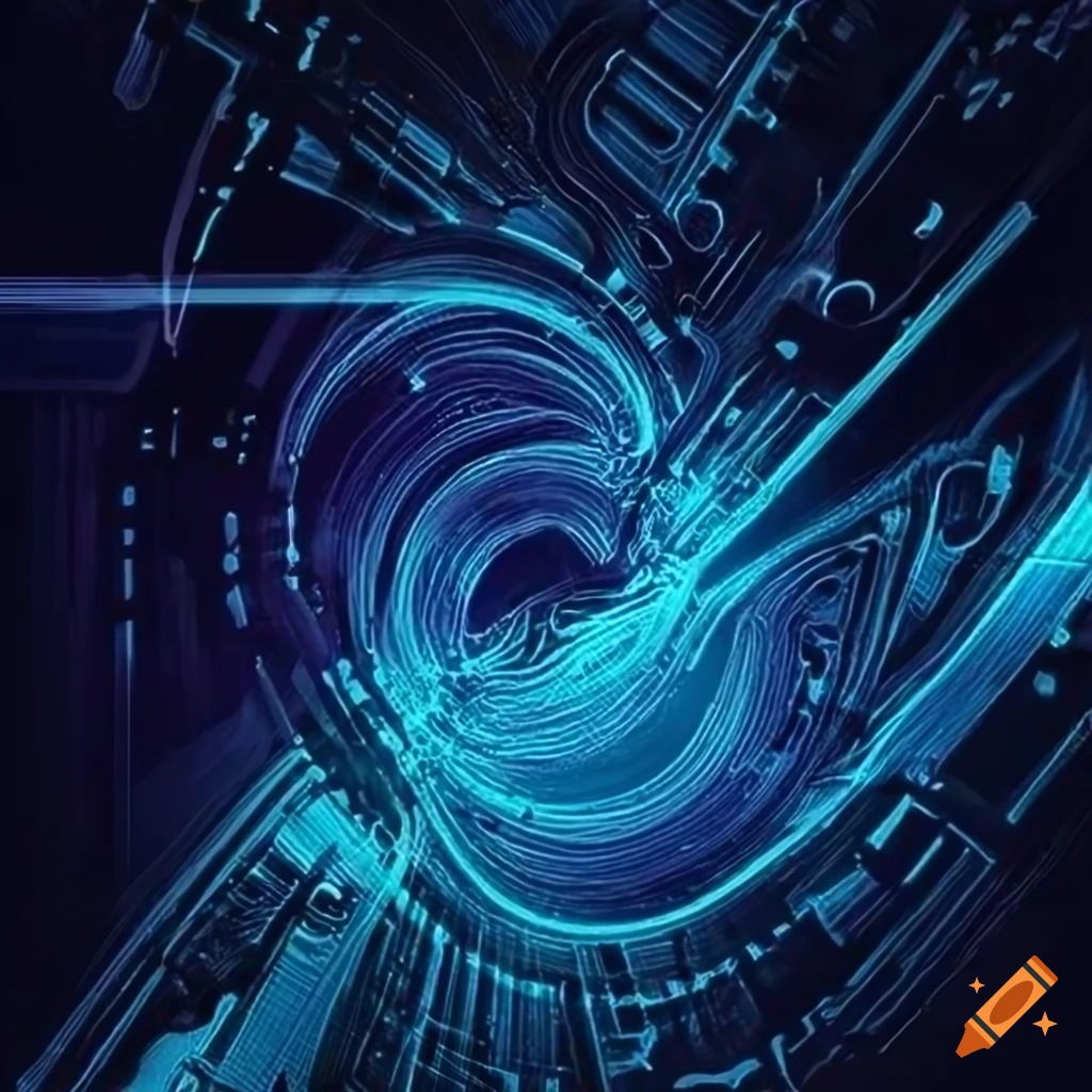 abstract art representing technology